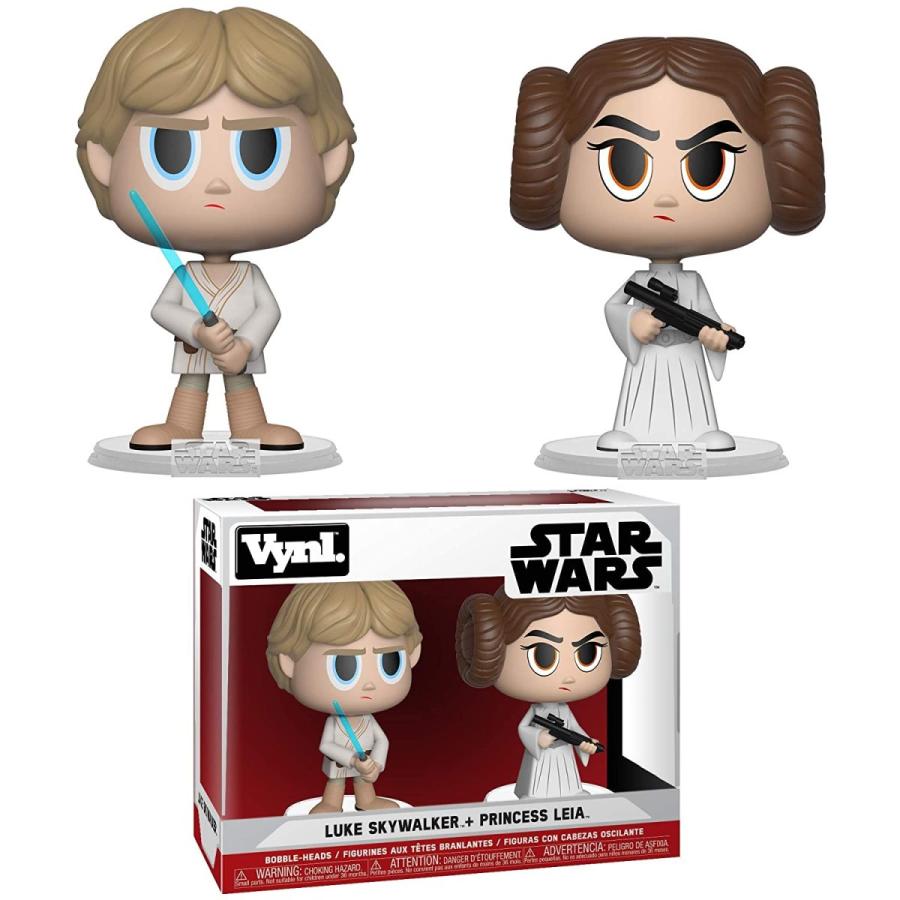 ファンコ FUNKO フィギュア 31620 Funko Vynl: Star Wars - Princess Leia & Luke Skywalker， Standard Toy，_1