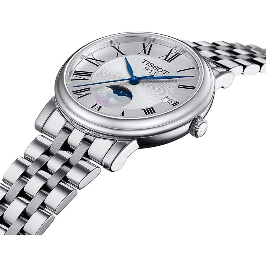 腕時計 ティソ レディース T1222231103300 Tissot Womens Tissot Carson Premium Lady Moonphase Swiss Quの画像