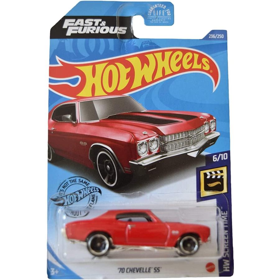 ホットウィール マテル ミニカー L2593 Hot Wheels '70 Chevelle SS， [red] 236/250 Screen Time 6/10