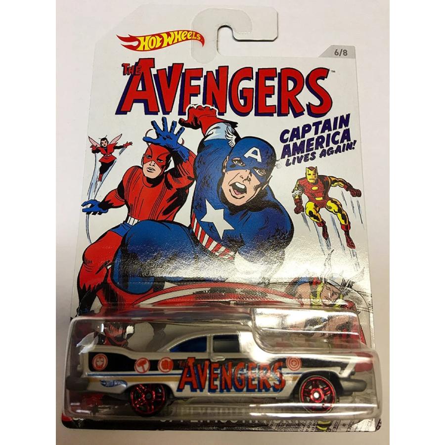 ホットウィール マテル ミニカー Hot Wheels, Captain America Avengers Exclusive, '57 Plymouth Fury