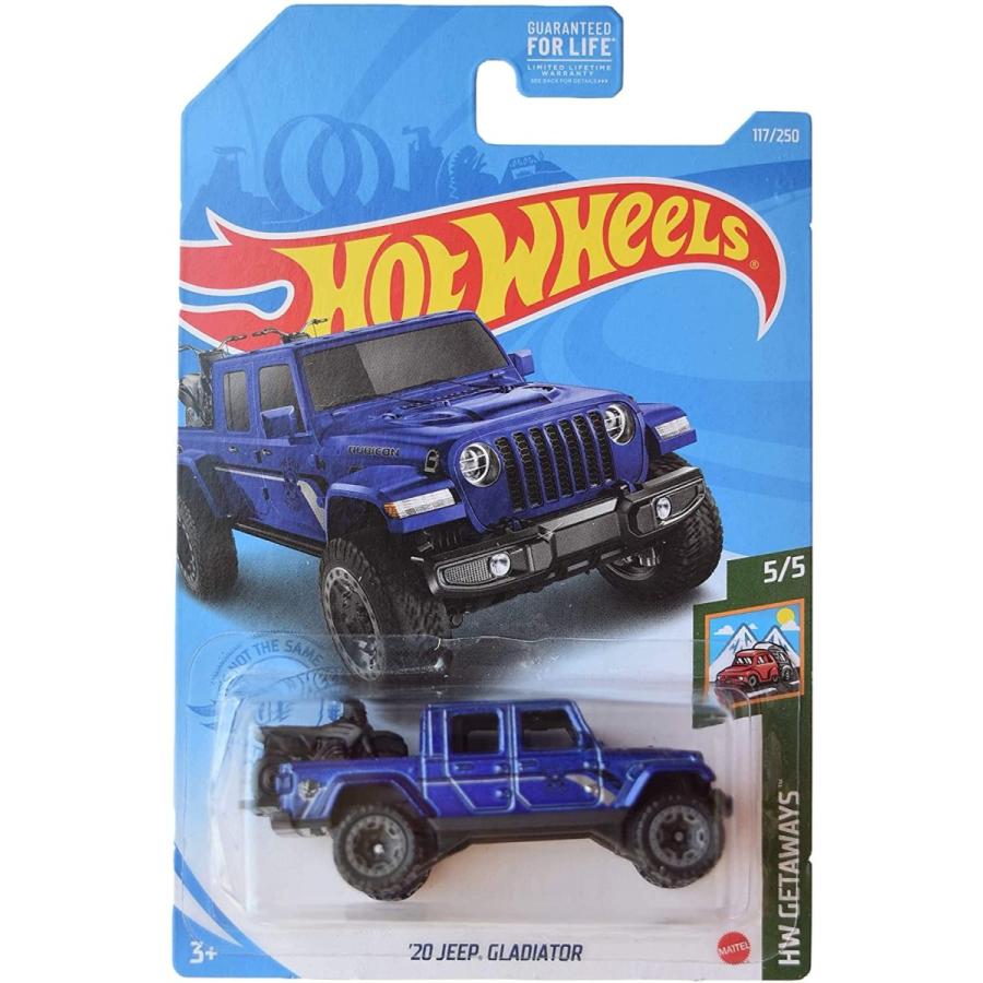 ホットウィール マテル ミニカー L2593 Hot Wheels '20 Jeeps Gladiator， [Blue] 117/250 Getaways 5/5