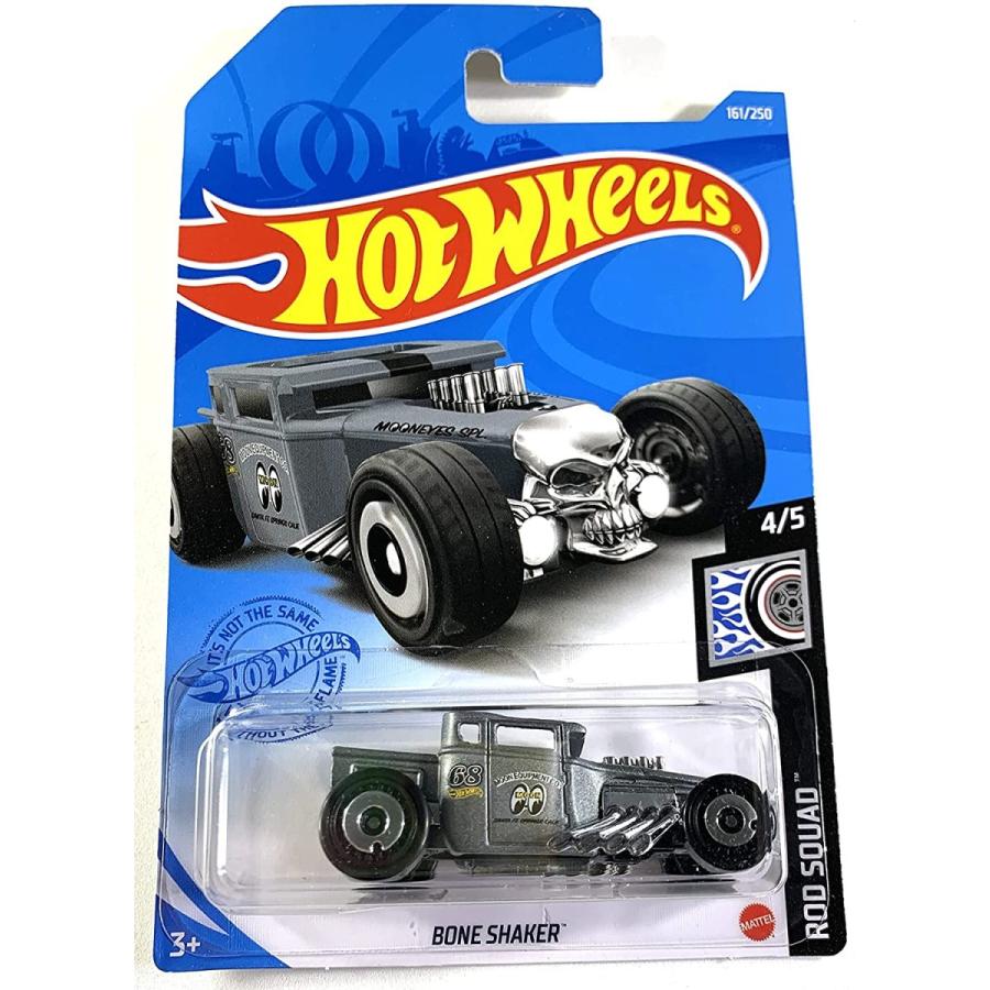 ホットウィール マテル ミニカー HDG52 Hot Wheels 2021， Bone Shaker Moon Eyes Gray， Rod Squad 4/5，