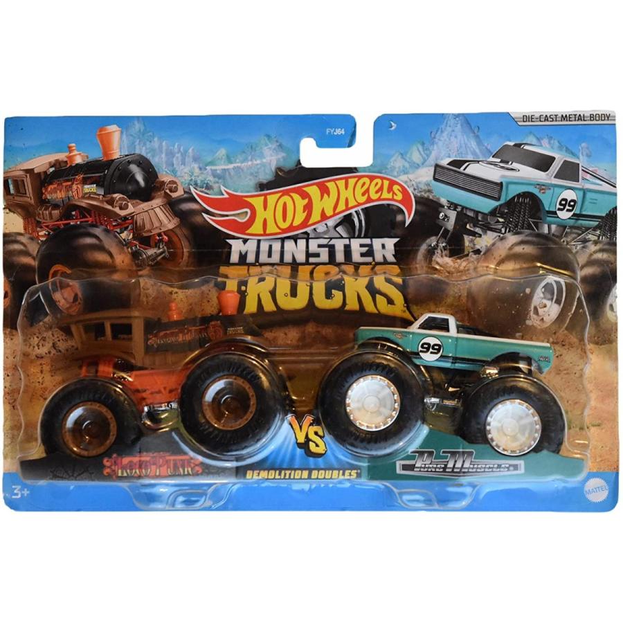ホットウィール Hot Wheels モンスタートラック デモリションダブルス ロコパンクvsピュアマッス