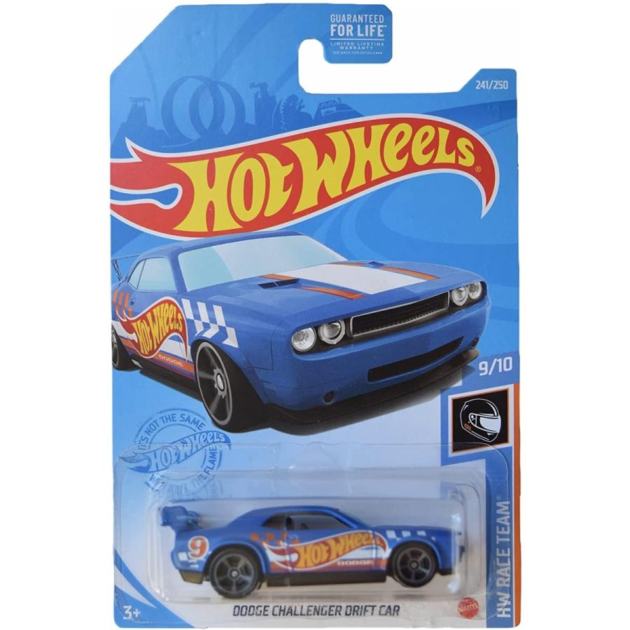 ホットウィール マテル ミニカー DCH123 Hot Wheels Dodge Challenger Drift Car, [Blue] 241/250 Race