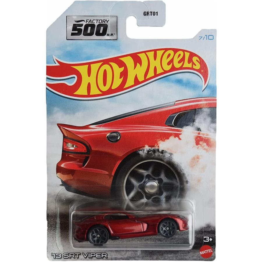 ホットウィール マテル ミニカー GRT01 Hot Wheels '13 Dodge SRT Viper， [red] Factory 500 7/10