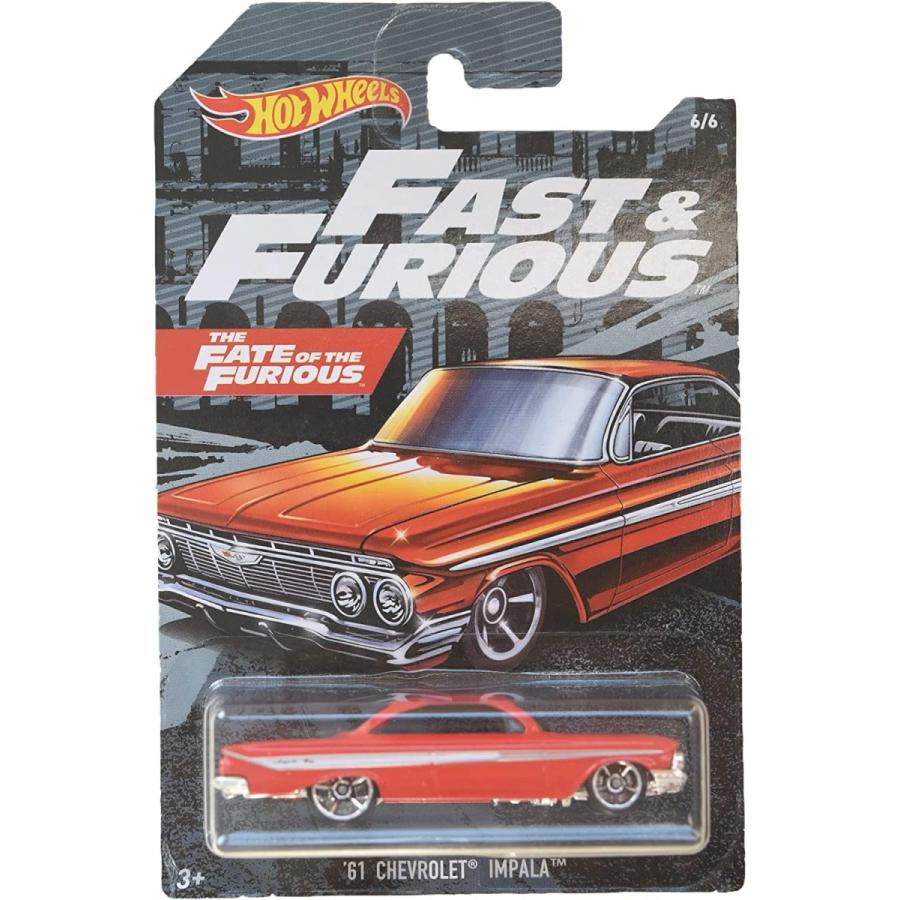 ホットウィール マテル ミニカー FYY57 Hot Wheels '61 Chevrolet Impala - Fast \u0026 Furious 6/6 [red] おもちゃ-乗り物、ミニチュア