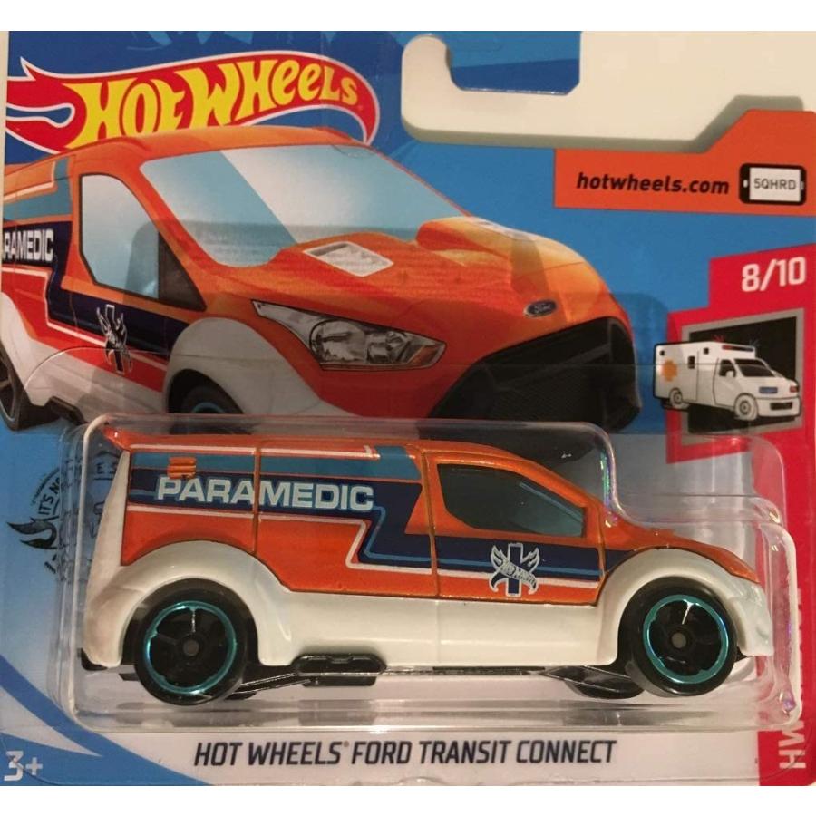 ホットウィール マテル ミニカー Hot Wheels Ford Transit Connect Collection HW Rescue 8/10