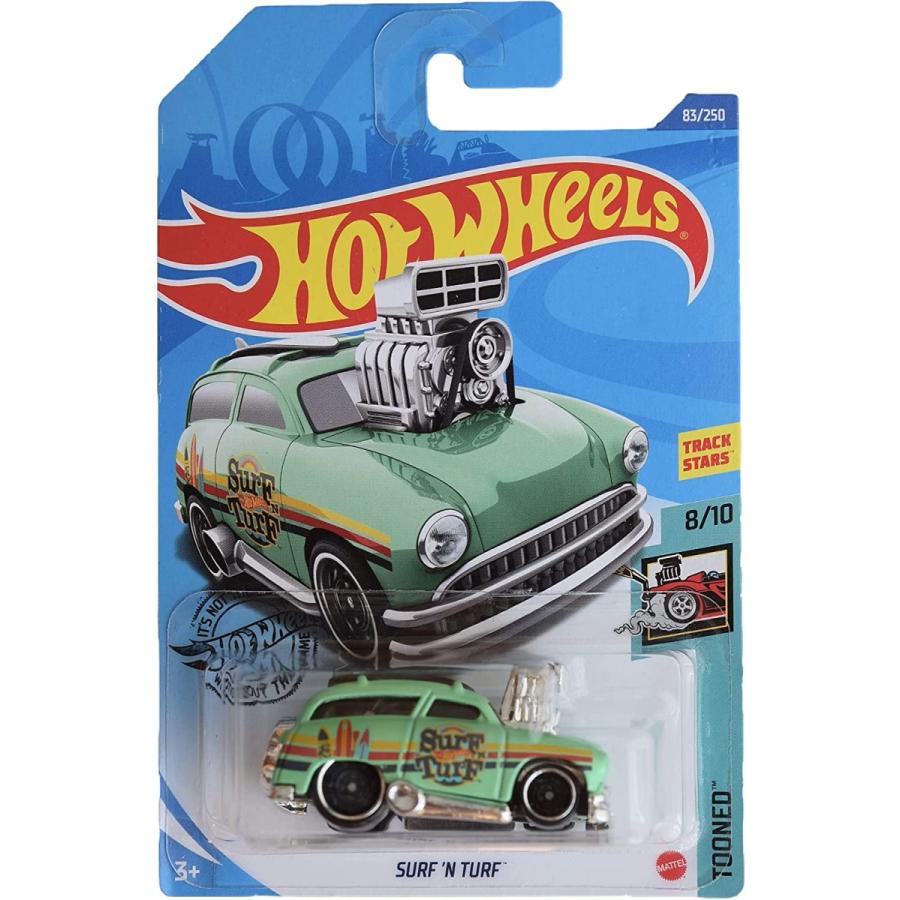 ホットウィール マテル ミニカー C4982 Hot Wheels Surf 'N Turf， [green] 83/250 Tooned 8/10