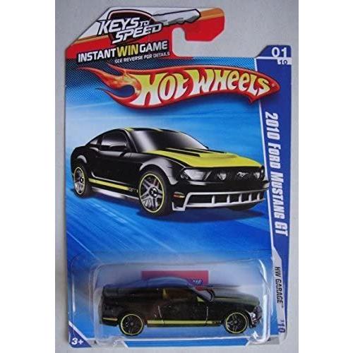 ホットウィール マテル ミニカー R7494-A9GPQ Hot Wheels 2010 Garage Black 2010 Ford Mustang GT Key