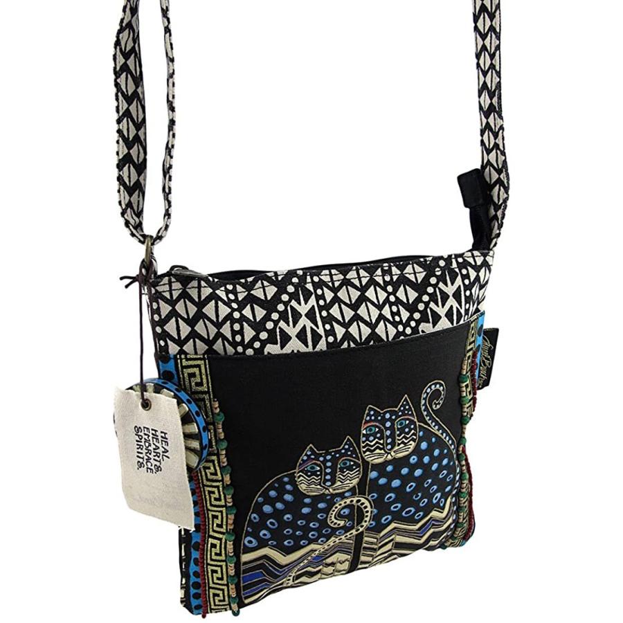 ローレルバーチ ショルダーバッグ アート LB4315 Laurel Burch LB4315 Crossbody Tote with Zipper