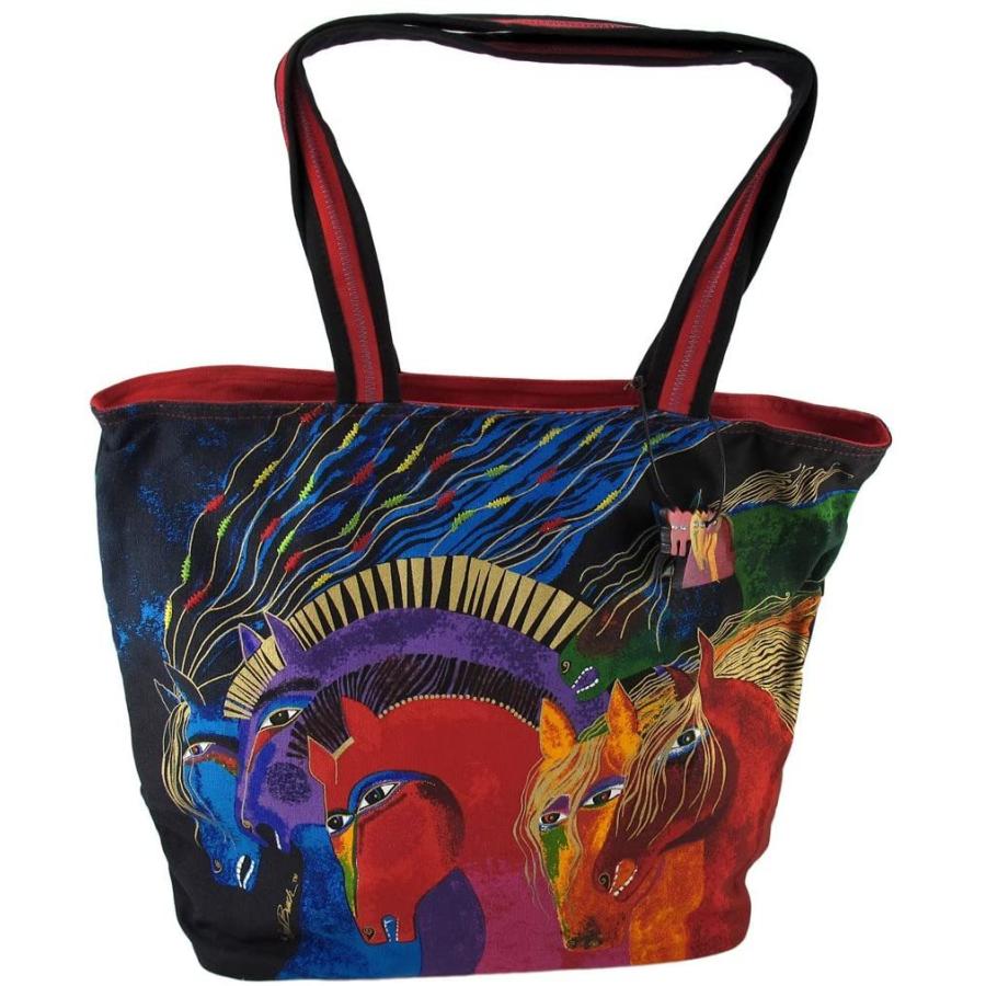 ローレルバーチ トートバッグ アート 80365 Laurel Burch `Wild Horses of Fire` Shoulder Tote, Mul