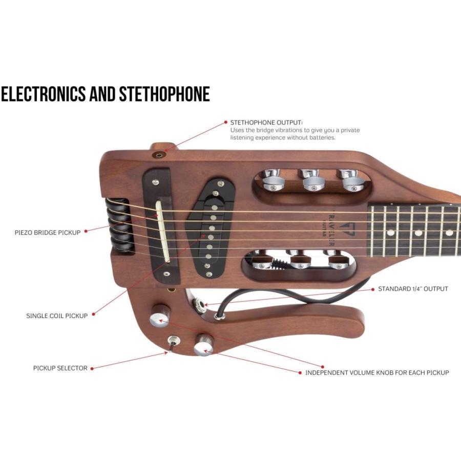 トラベラーギター エレキギター 海外直輸入 PS ABNS Traveler Guitar 6 String Pro-Series (Antiqの画像