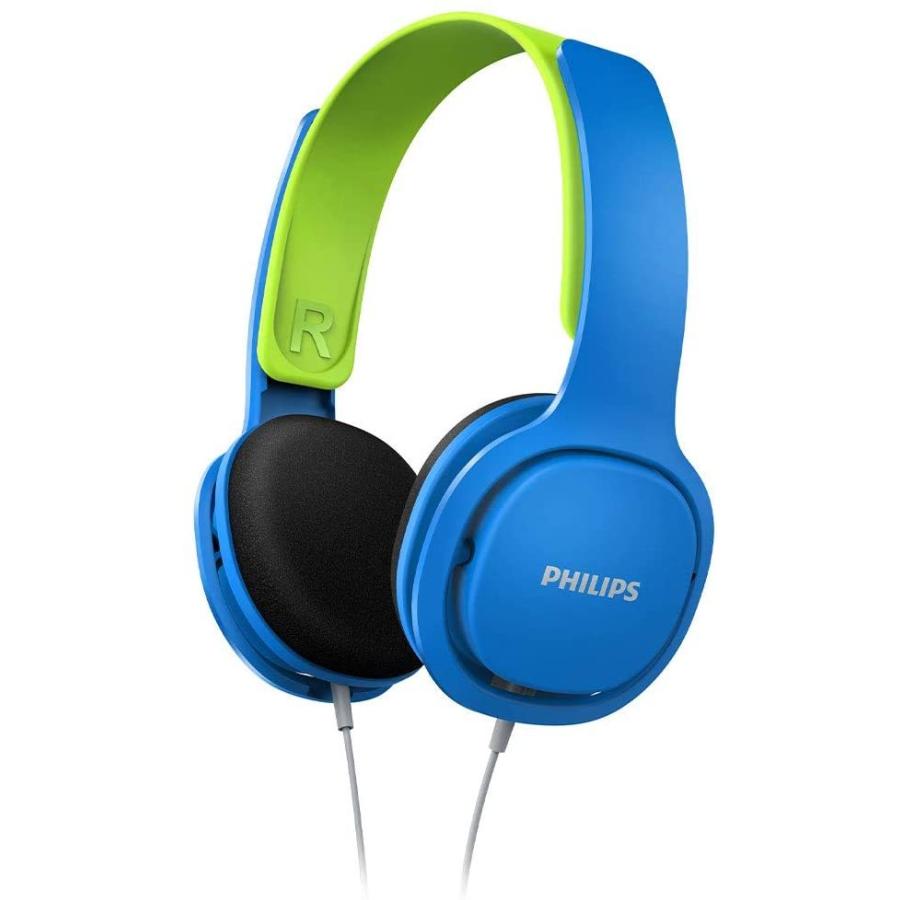 外国でインポート受話器 天々電話機 イヤ電話機 SHK2000BL/00 PHILIPS Kids Headphones with Cord, On ヘッドホン-オーディオ機器