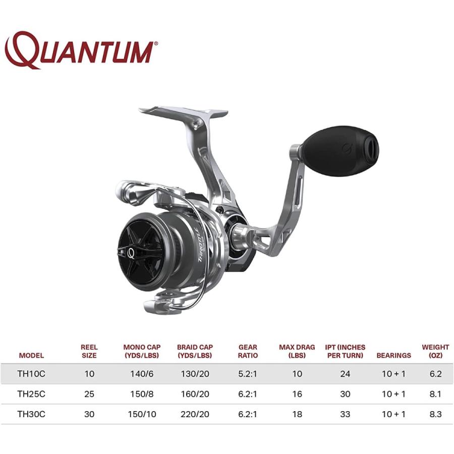 リール Quantum 釣り道具 TH10C.BX3 Zebco Throttle Spinning Fishing