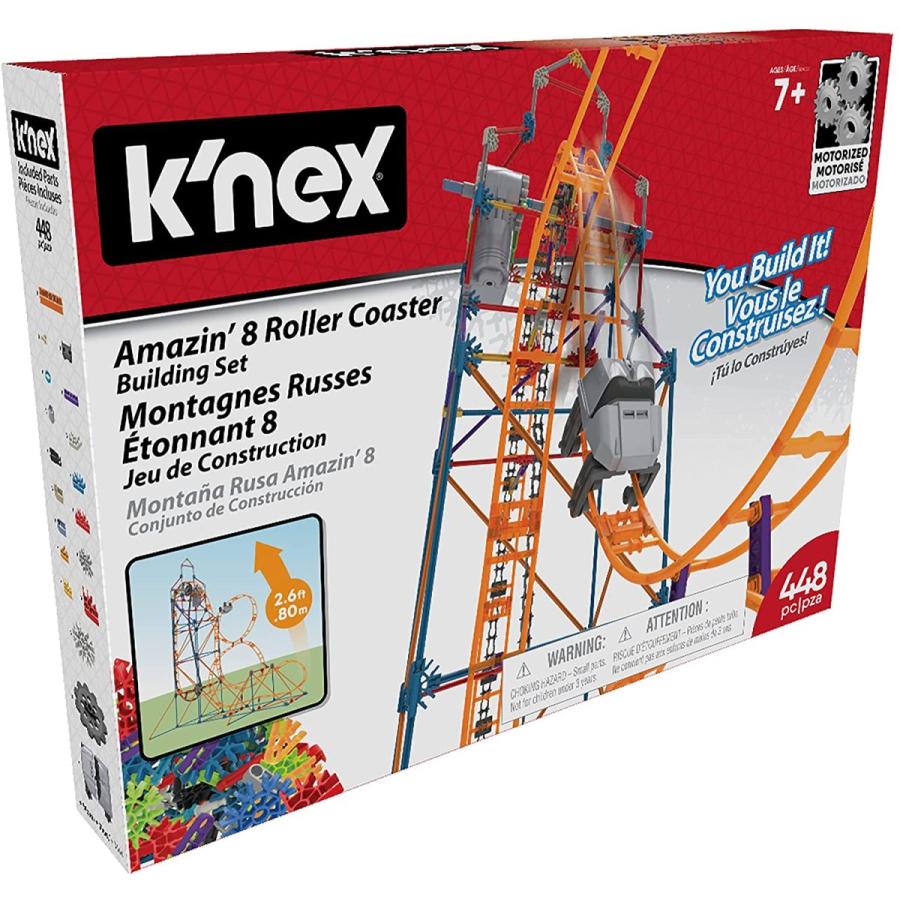 ケネックス 知育玩具 パズル 80216 K'NEX - Amazin' 8 Coaster ? STEM Building Set, Kid Constructionの画像