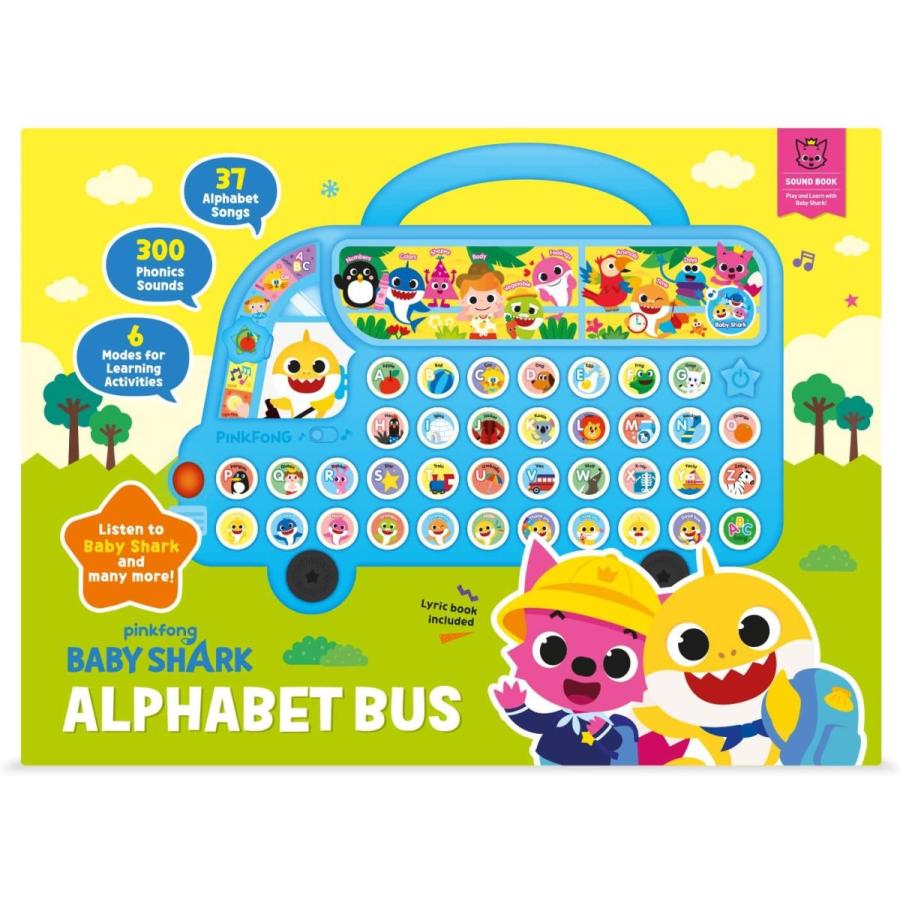 ベイビーシャーク baby shark アメリカ直輸入 PTNSP010 Pinkfong Baby Shark ABC Alphabet Bus Sound｜maniacs-shop｜02