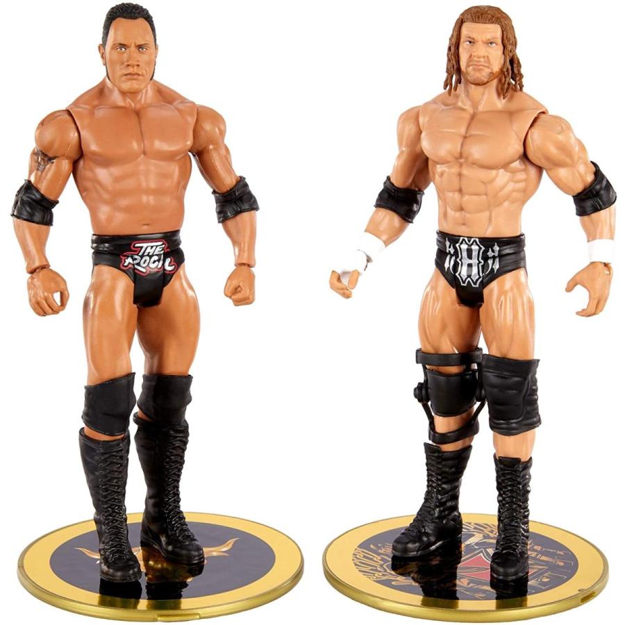 WWE フィギュア アメリカ直輸入 GVJ15 WWE The Rock vs Triple H Championship Showdown 2-Pack 6-in Act