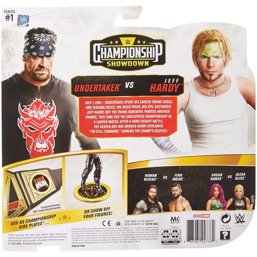 WWE フィギュア アメリカ直輸入 GVJ12 ?WWE Undertaker vs Jeff Hardy Championship Showdown 2 Pack 6の画像