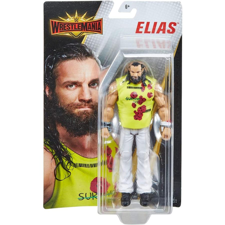 WWE フィギュア アメリカ直輸入 GDB96 WWE WrestleMania Elias Action Figureの画像