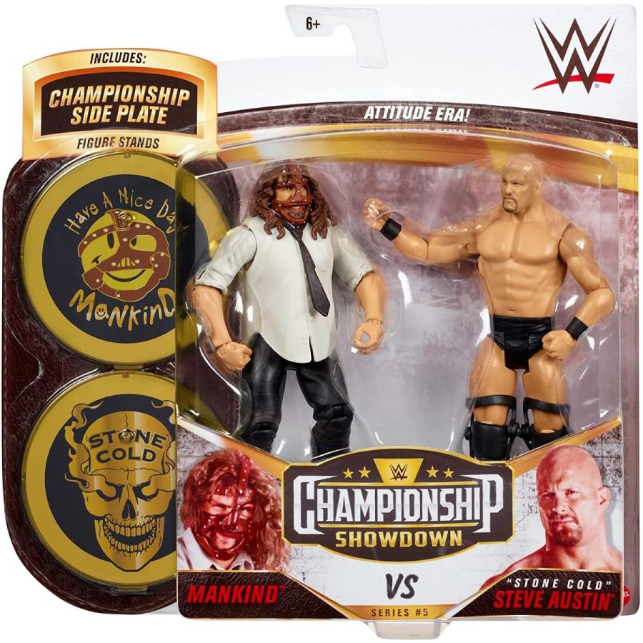 WWE フィギュア アメリカ直輸入 GVJ23 ?WWE MATTEL Stone Cold Steve Austin vs Mankind Championship_4
