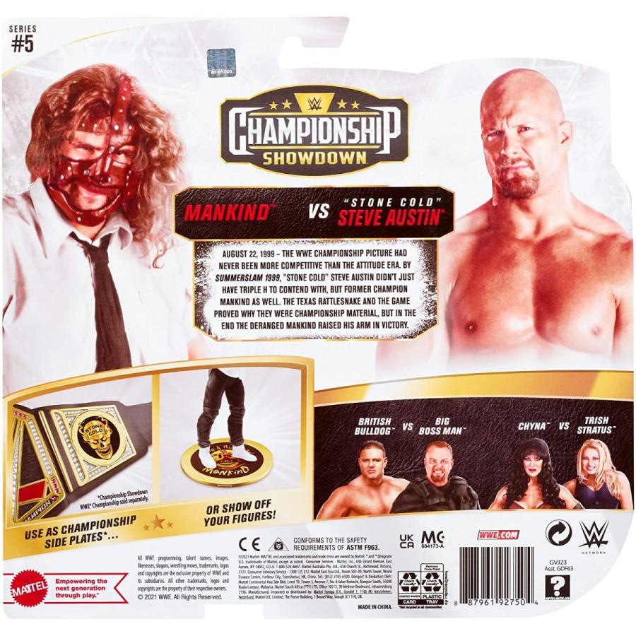 WWE フィギュア アメリカ直輸入 GVJ23 ?WWE MATTEL Stone Cold Steve Austin vs Mankind Championship_6