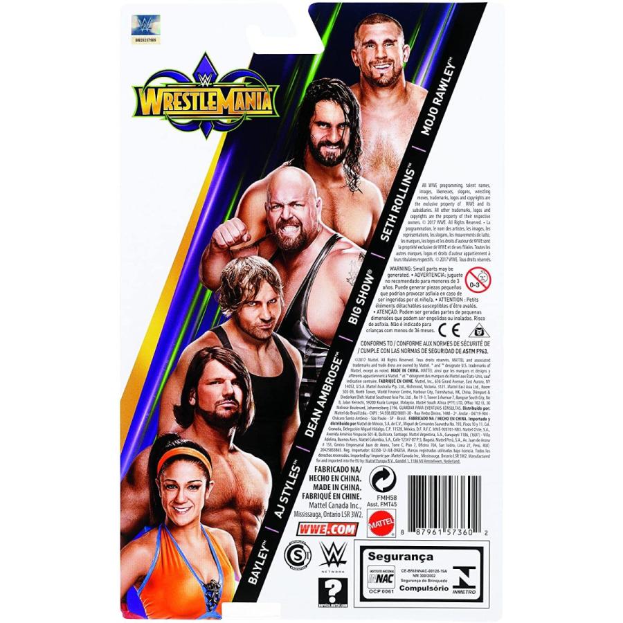 WWE フィギュア アメリカ直輸入 FMH58 WWE Wrestlemania Seth Rollins Action Figureの画像