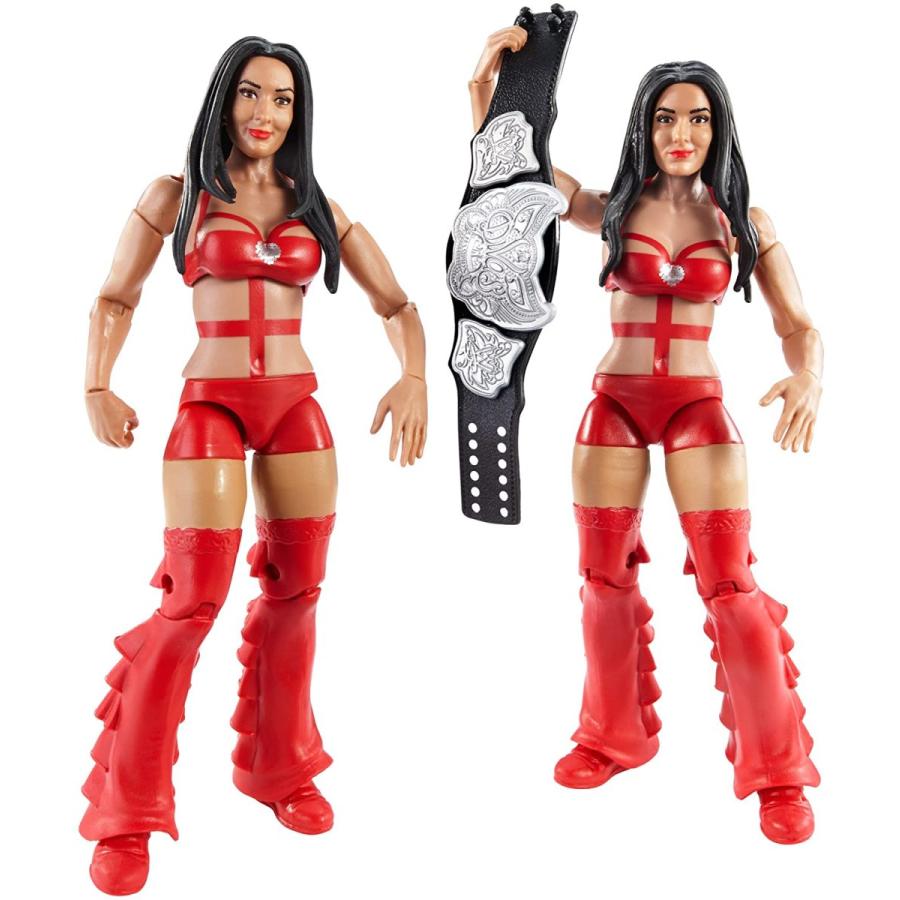 WWE フィギュア アメリカ直輸入 BHM45 WWE Battle Pack Bella Twins with Diva Title Action Figure， 2-P