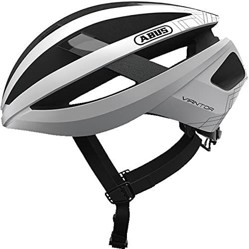 ヘルメット 自転車 サイクリング A584983 ABUS Viantor Helmet - Polar White, Medium