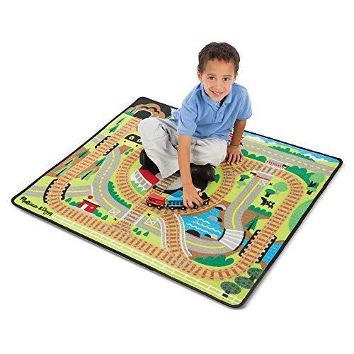 メリッサ&ダグ おもちゃ 知育玩具 96265 Melissa & Doug Round The Rails Train Rug with 3 Linking Wo