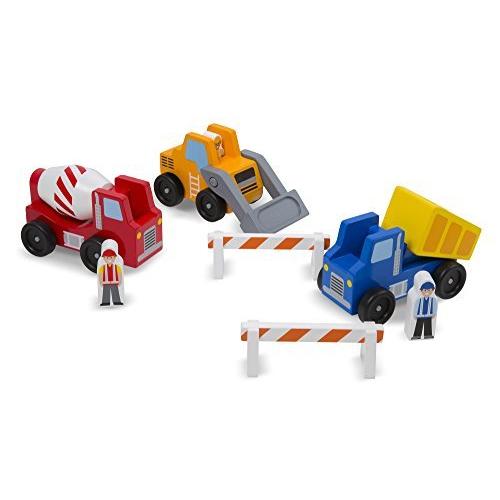 メリッサ&ダグ おもちゃ 知育玩具 10656 Melissa & Doug Construction Vehicle Set | Wooden Vehicles