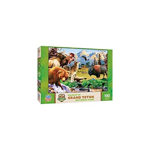 ジグソーパズル 海外製 アメリカ 12116 MasterPieces 100 Piece Jigsaw Puzzle for Kids - Grand Teton