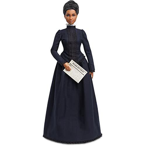 バービー バービー人形 HCB81 Barbie Inspiring Women Doll, Ida B. Wells Collectible with Blue Dress \u0026