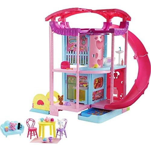 バービー バービー人形 日本未発売 HCK77 Barbie Dollhouse， Chelsea Playhouse with Transforming Ar