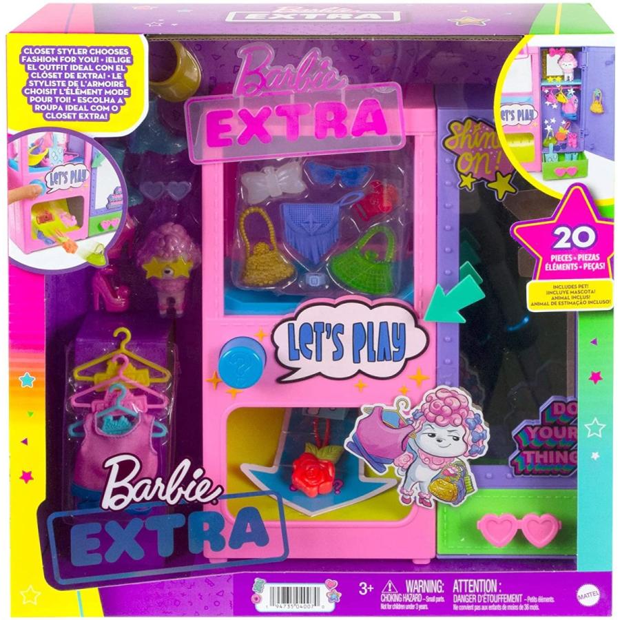 バービー バービー人形 日本未発売 HFG75 Barbie Extra Surprise Fashion Playset with 20 Pieces Inc_5
