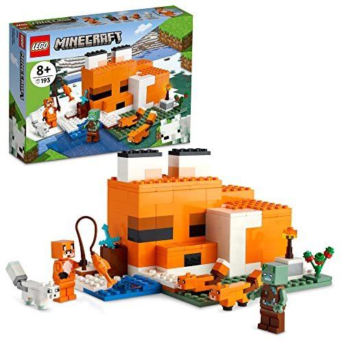 レゴ マインクラフト 6379562 LEGO Minecraft The Fox Lodge House 21178 Animal Toys with Drowned Zombie