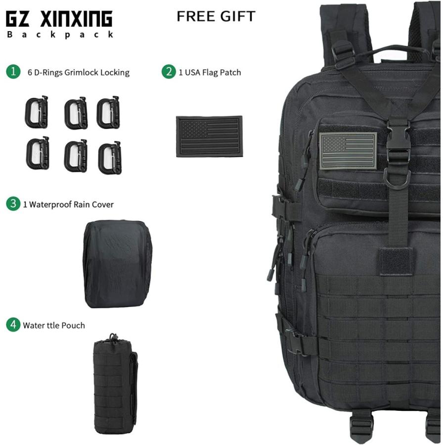 L.E.M SUPPLY タクティカルバックパック　ミリタリー Amazon.co.jp: ミリタリー タクティカル バックパック 45L