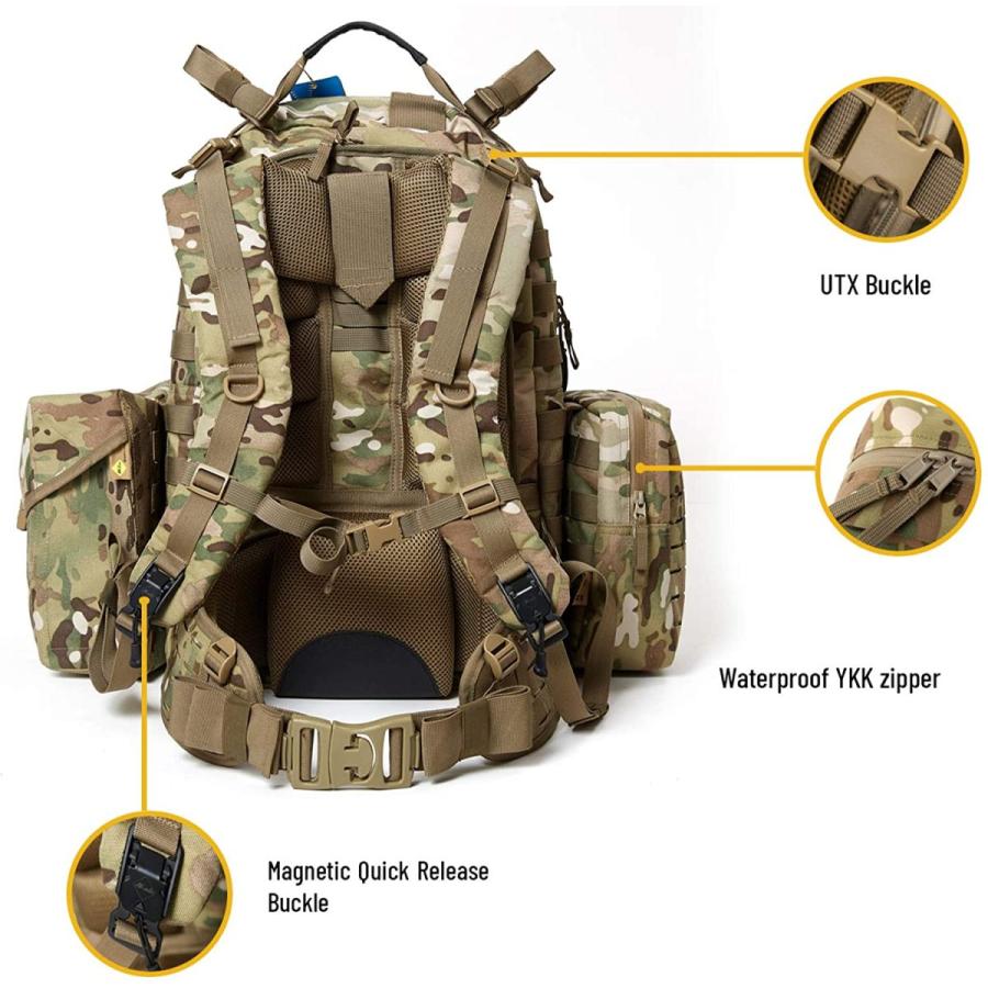 ミリタリーバックパック タクティカルバックパック サバイバルゲーム MT Military MO_2