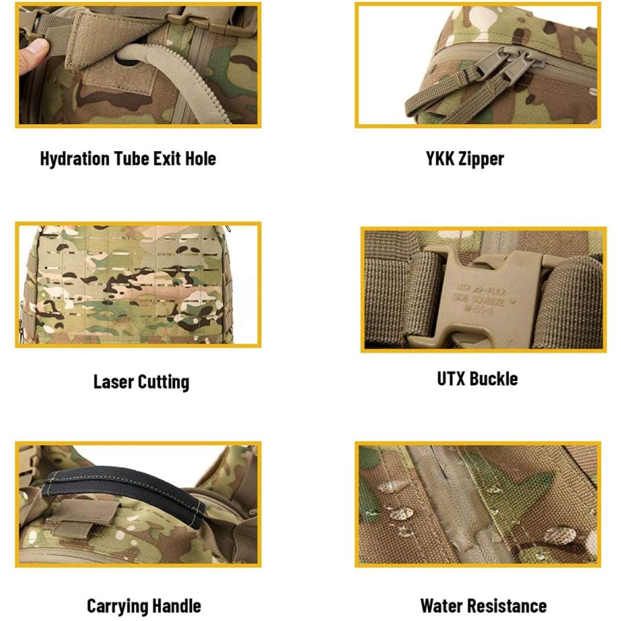 ミリタリーバックパック タクティカルバックパック サバイバルゲーム MT Military MO_7