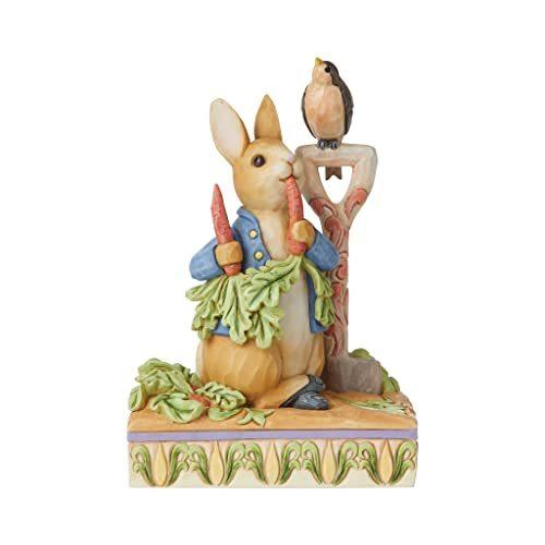 エネスコ Enesco 置物 インテリア 6008743 Enesco Jim Shore Heartwood Creek Peter Rabbit in Garden Fig