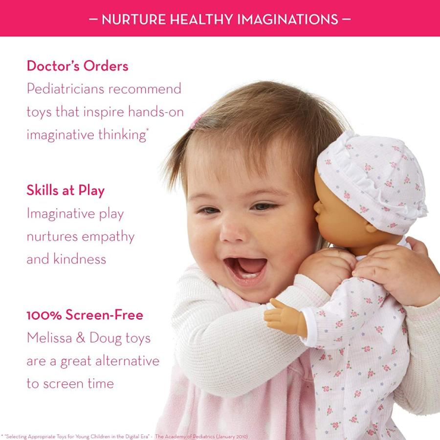 メリッサ&ダグ おもちゃ おままごと 4912 Melissa & Doug Mine to Love Mariana 12" Poseable Baby Do_2