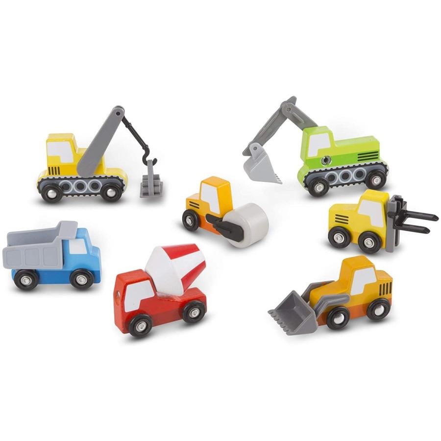 メリッサ&ダグ おもちゃ 知育玩具 3180 Melissa & Doug Wooden Construction Site Vehicles with Woode_1