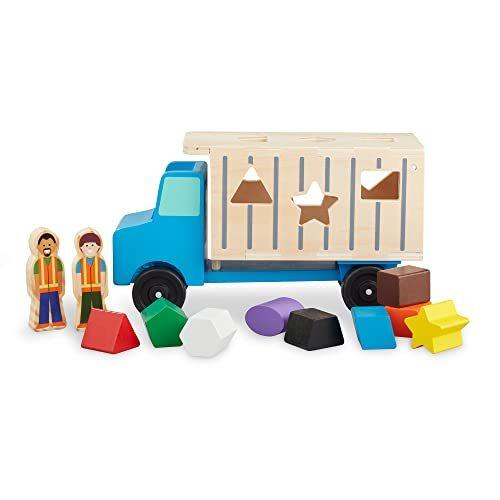 メリッサ&ダグ おもちゃ 知育玩具 MND9397 Melissa & Doug Shape-Sorting Wooden Dump Truck Toy with