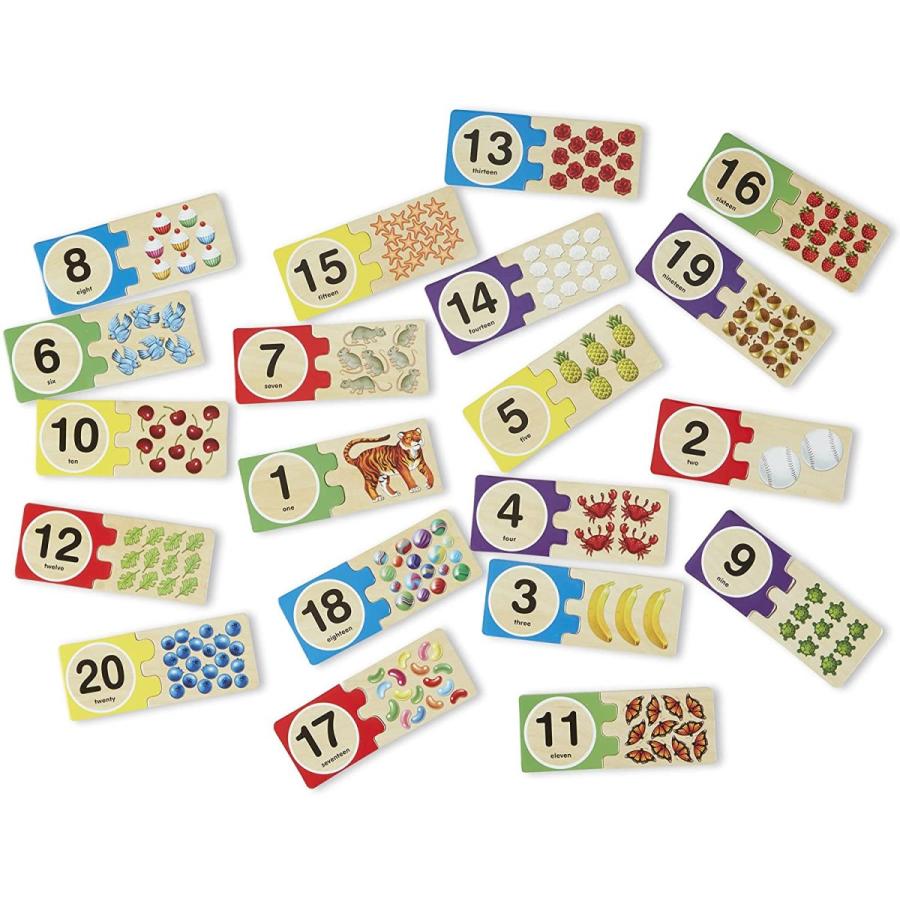 メリッサ&ダグ おもちゃ 知育玩具 MND2542 Melissa & Doug Self-Correcting Wooden Number Puzzles wit_3