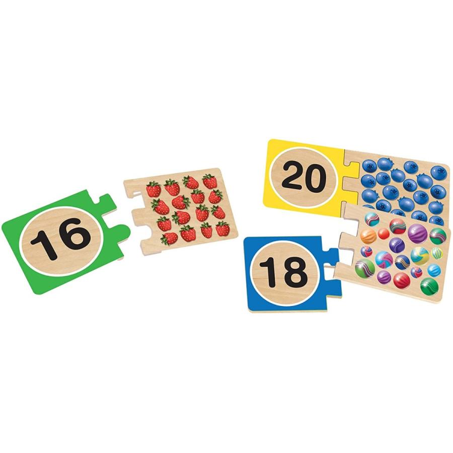 メリッサ&ダグ おもちゃ 知育玩具 MND2542 Melissa & Doug Self-Correcting Wooden Number Puzzles wit_5
