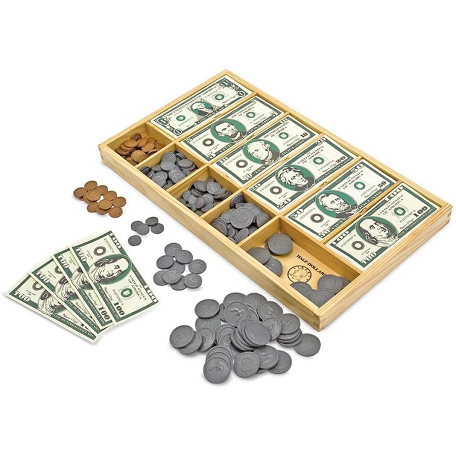 メリッサ&ダグ おもちゃ 知育玩具 1273 Melissa & Doug Play Money Set - Educational Toy with Paper_1