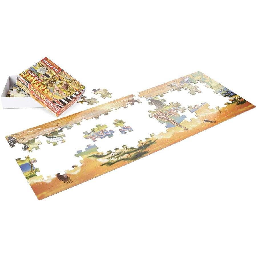 最高のショッピング メリッサ&ダグ おもちゃ 知育玩具 2873 Melissa & Doug African Plains Safari Jumbo Jigsaw Floor Puz