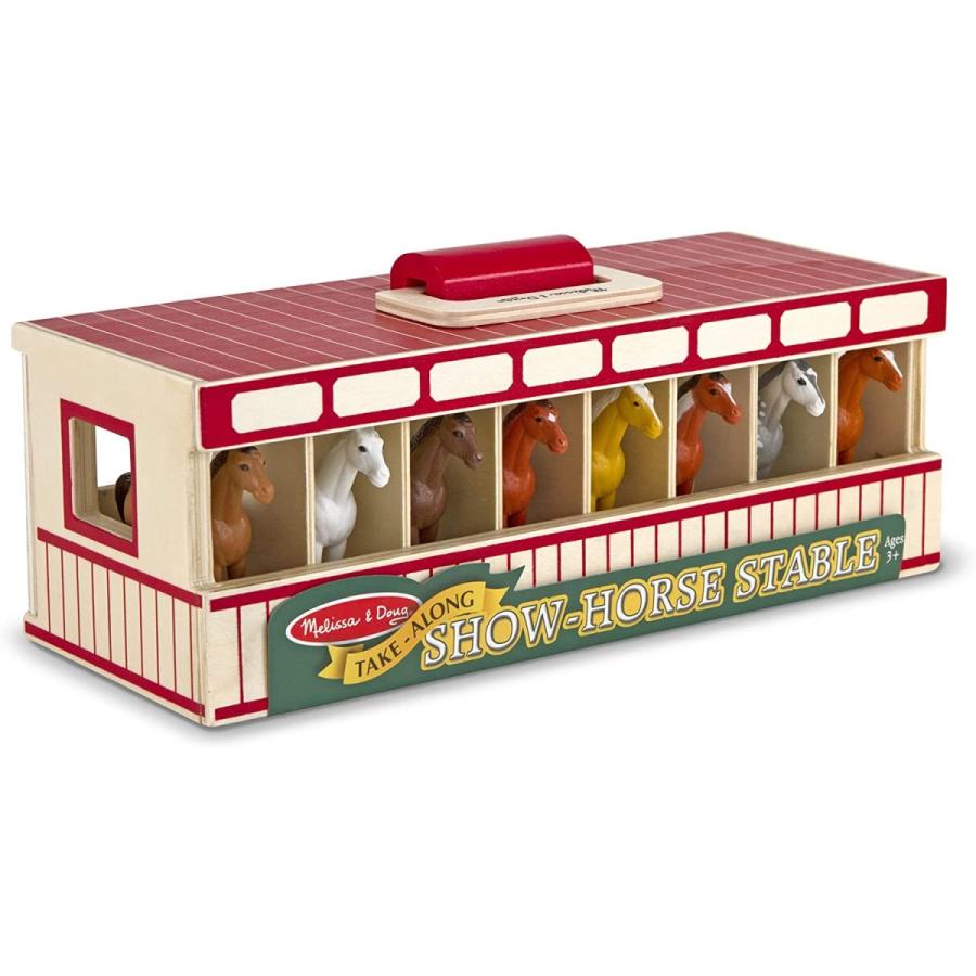 メリッサ&ダグ おもちゃ おままごと 3744 Melissa & Doug Take-Along Show-Horse Stable Play Set?