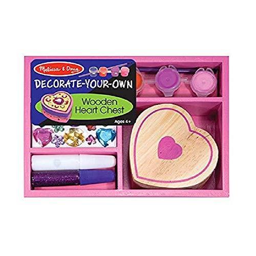 メリッサ&ダグ おもちゃ 知育玩具 3094 Melissa & Doug Decorate-Your-Own Wooden Heart Box Craft Kit