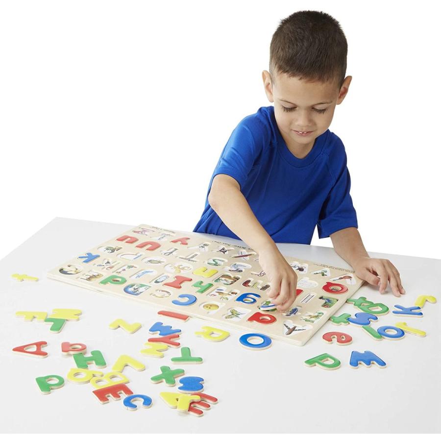メリッサ&ダグ おもちゃ 知育玩具 96128 Melissa & Doug Upper & Lower Case Alphabet Letters Wooden