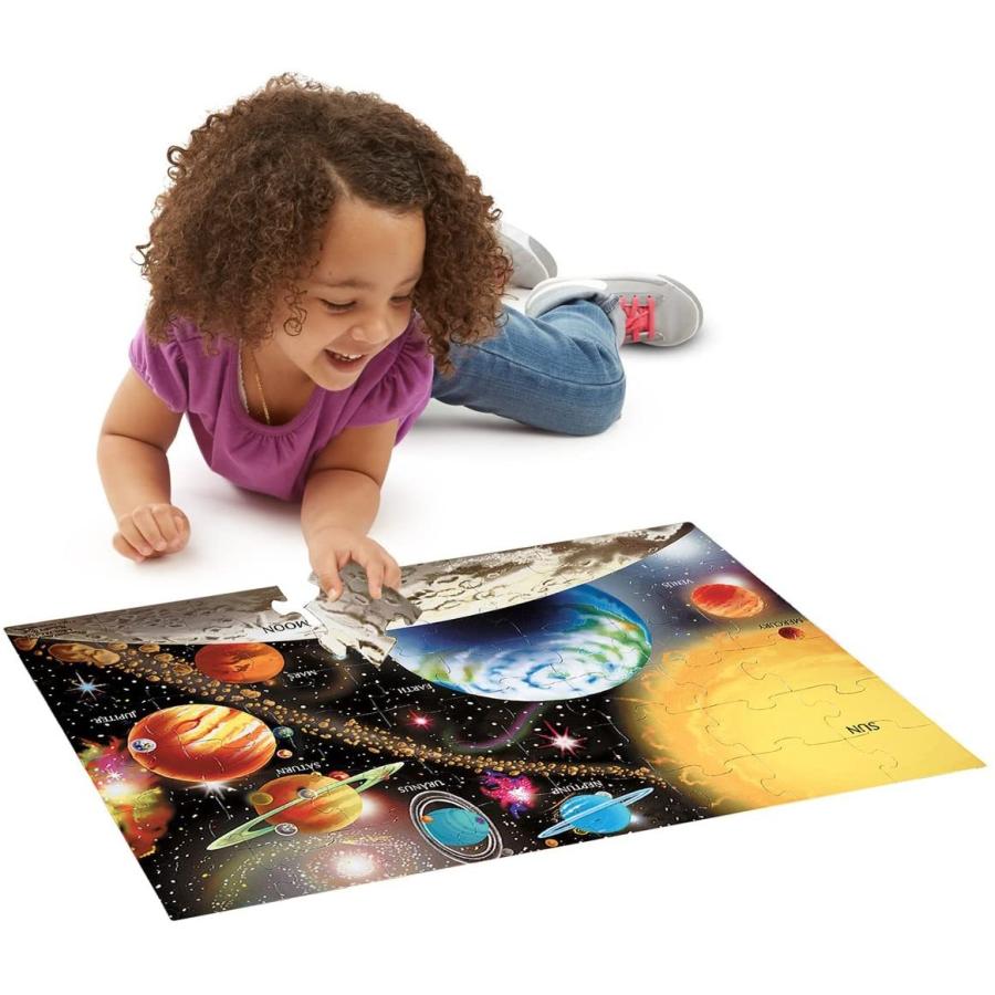 メリッサ&ダグ おもちゃ 知育玩具 BCC95O375 Melissa & Doug Solar System: 48-Piece Floor Puzzle + F